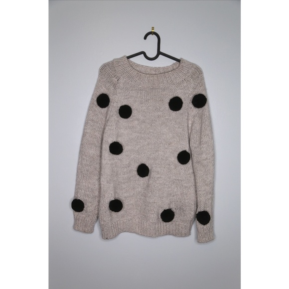 Zara Sweaters - Zara Size S Oversized Pom Pom Sweater